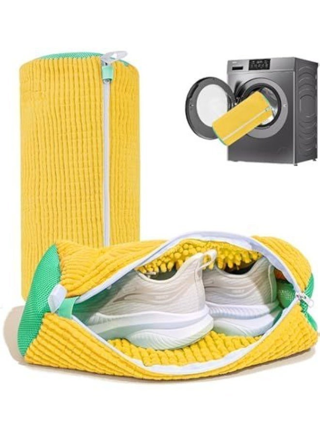Shoe, boot, and sneaker washing bag - Washing machine shoe bag - Reusable and hanging shoe washing bag for washer and dryer, washing machine shoe bag for all types and sizes of shoes - Image 1